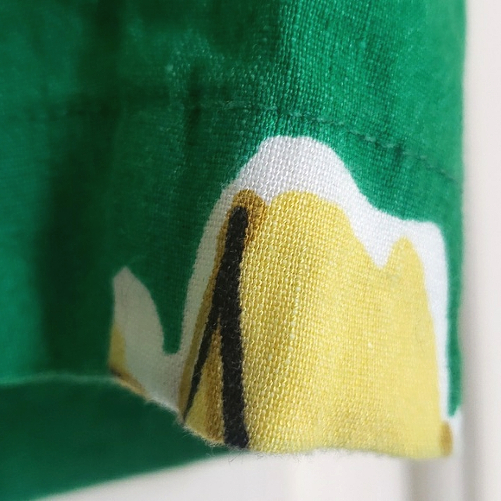 Charter Club Linen Paperbag Floral Tie Waist Green Pink Yellow Summer Shorts M - Picture 10 of 12